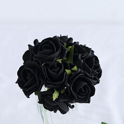 Realistic Design of Black Foam Roses