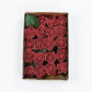 Red Foam Flowers on Flexible Stem and Leaves 2 Inch 24 Roses