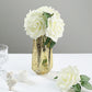 24 Roses | 5" Ivory Artificial Foam Flowers With Stem Wire and Leaves