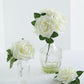 Flexible Stem and Leaves Flowers in Ivory Foam 5 Inch 24 Roses