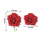 Red Foam Flowers 5 Inch with Bndable Stem and Leaves 24 Roses 