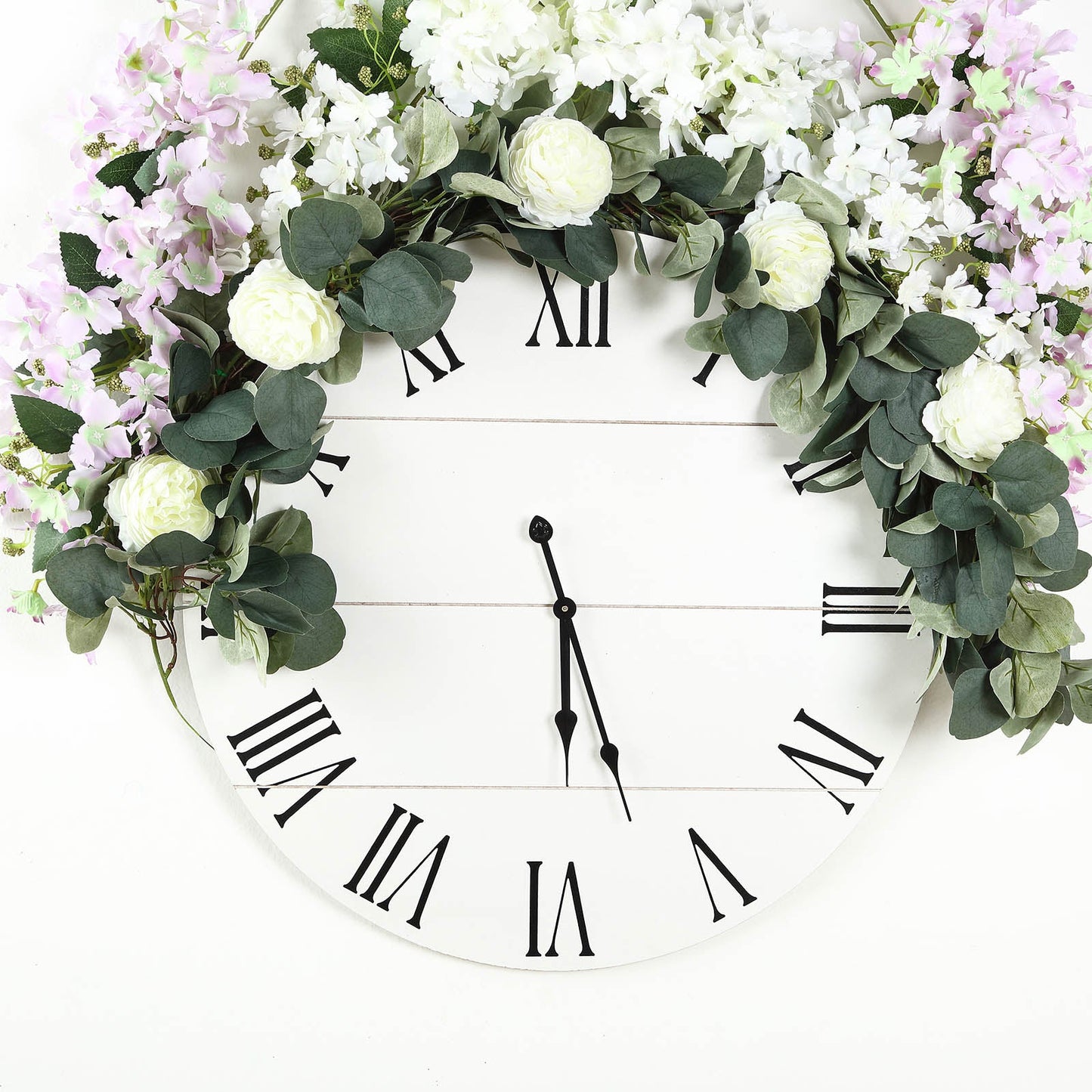 Artificial Green Eucalyptus Leaf Ranunculus Flower Garland Vines 42 Inch