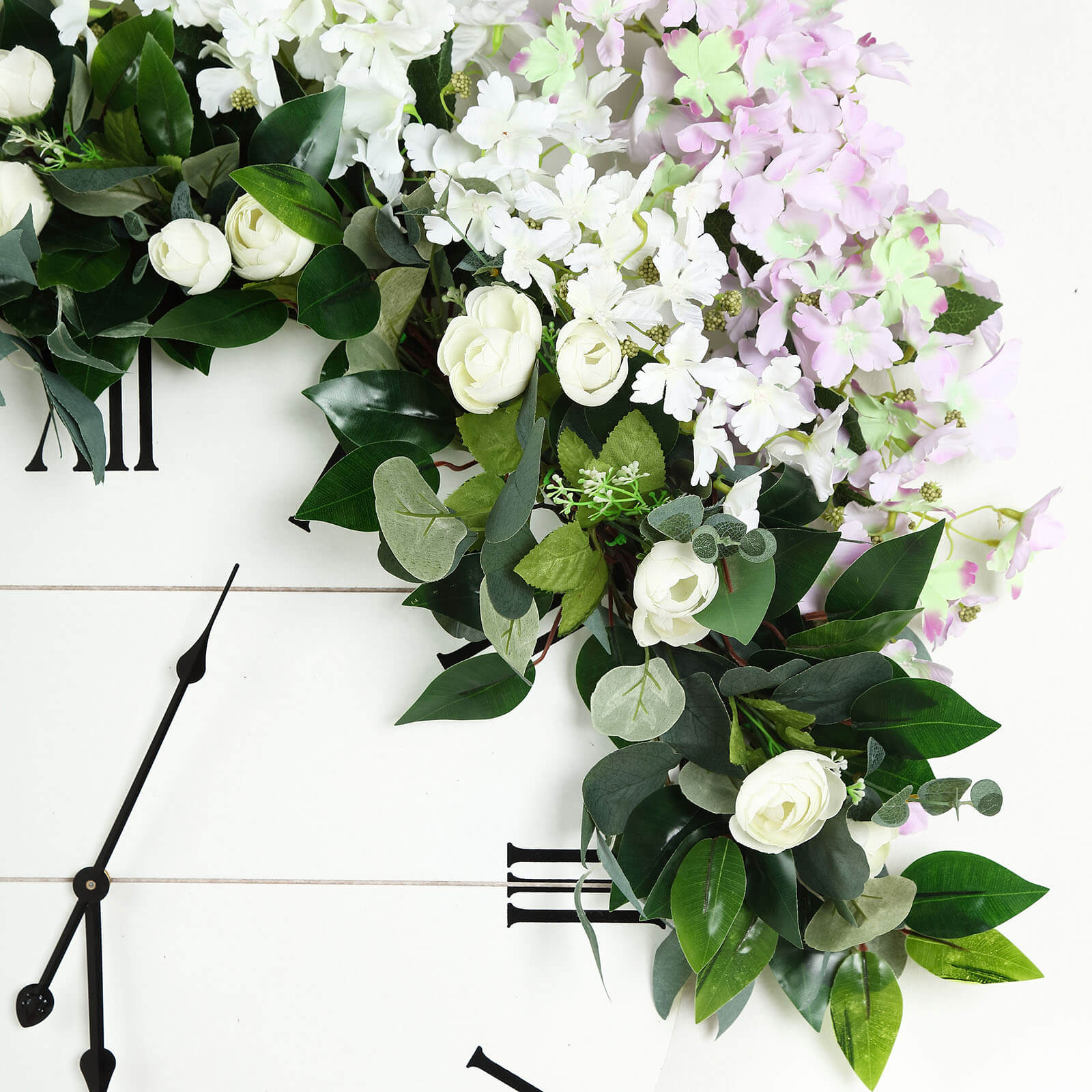 40 Inch Leaf Ranunculus Artificial Eucalyptus & Willow Flower Garland Vine