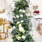 40" | Artificial Eucalyptus/Willow Leaf Ranunculus Flower Garland Vine