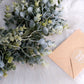 Frosted Green Lifelike Waterproof Artificial Eucalyptus Leaf Garland Plant Faux Hanging Vine 6 Feet