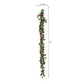 Burgundy artificial silk roses flower garland, 6ft hanging vine.