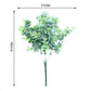 14" artificial eucalyptus branches in lush green greenery bouquet.