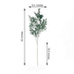 Frosted green artificial silk plant stem, 42 inches tall, perfect for vase fillers.