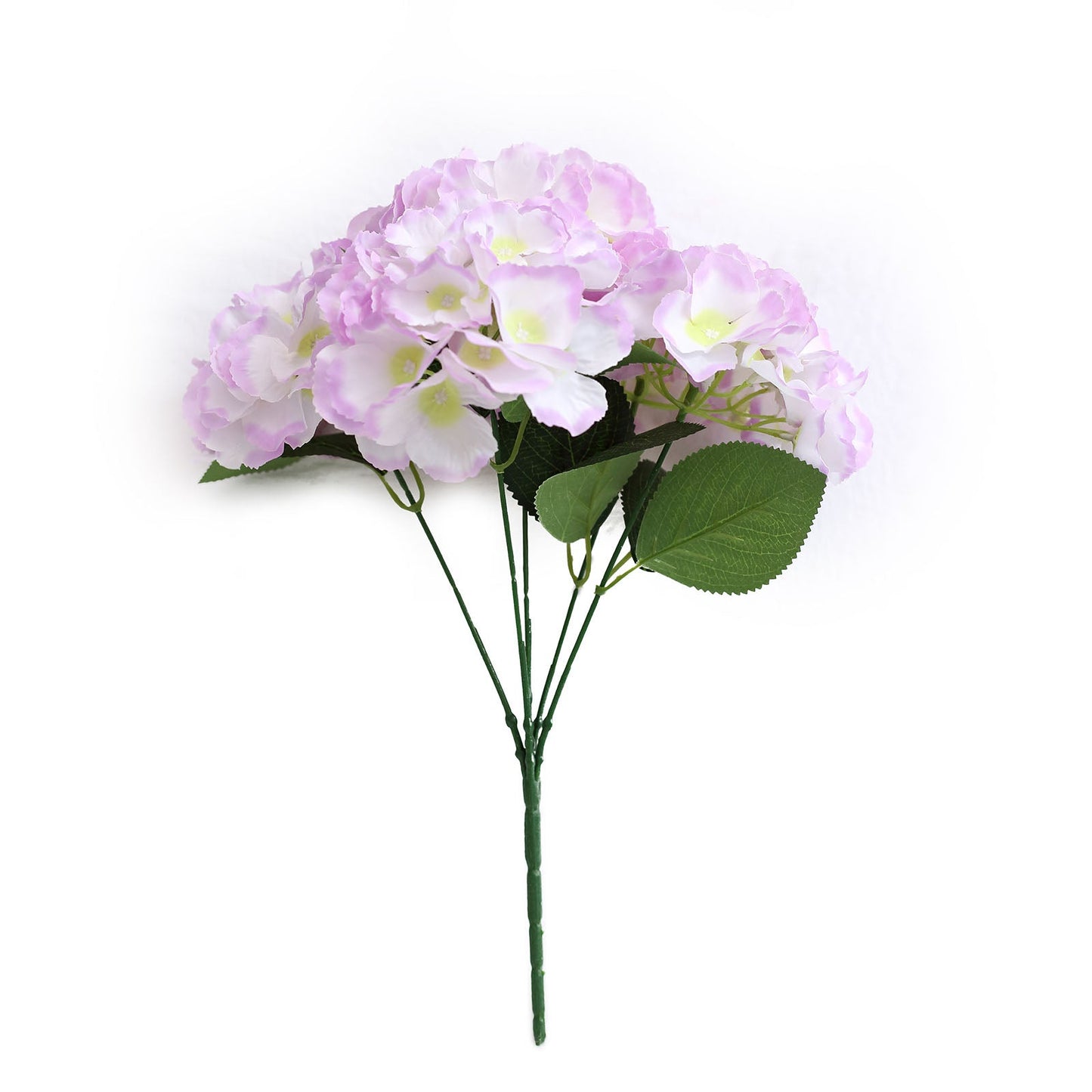 Artificial Hydrangea Flower Silk Lavender Bushes Bouquets 5 Bushes  