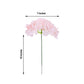 Blush artificial satin hydrangea flower head and stems for DIY arrangements.