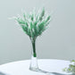 14" Green/White Artificial Lavender Flower Plant Stems in a vase.