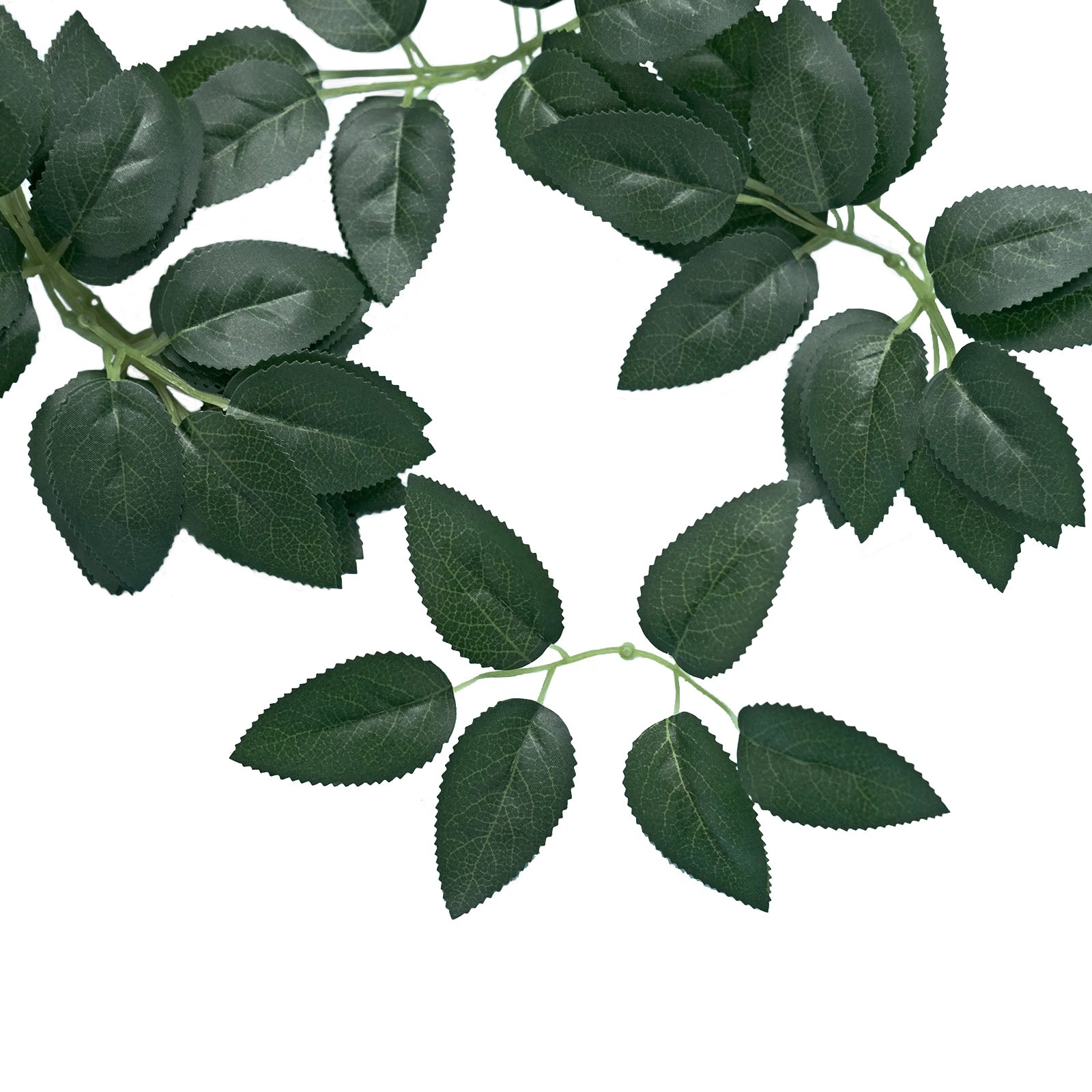 100 Pack | Green Bulk Rose Leaves Artificial Greenery Fake Rose Flower Leaves for DIY Wreath Garlands