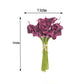 Purple artificial calla lily flowers bouquet, 14 inches tall.