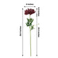 Artificial Silk Chrysanthemum Flowers 27 Inch 3 Stems Burgundy