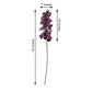 2 Stems | 40inch Tall Eggplant Artificial Silk Orchid Flower Bouquets