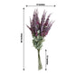 2 Bushes | 34inch Lavender Lilac Artificial Foxglove Orchid Flower Bouquet Stem