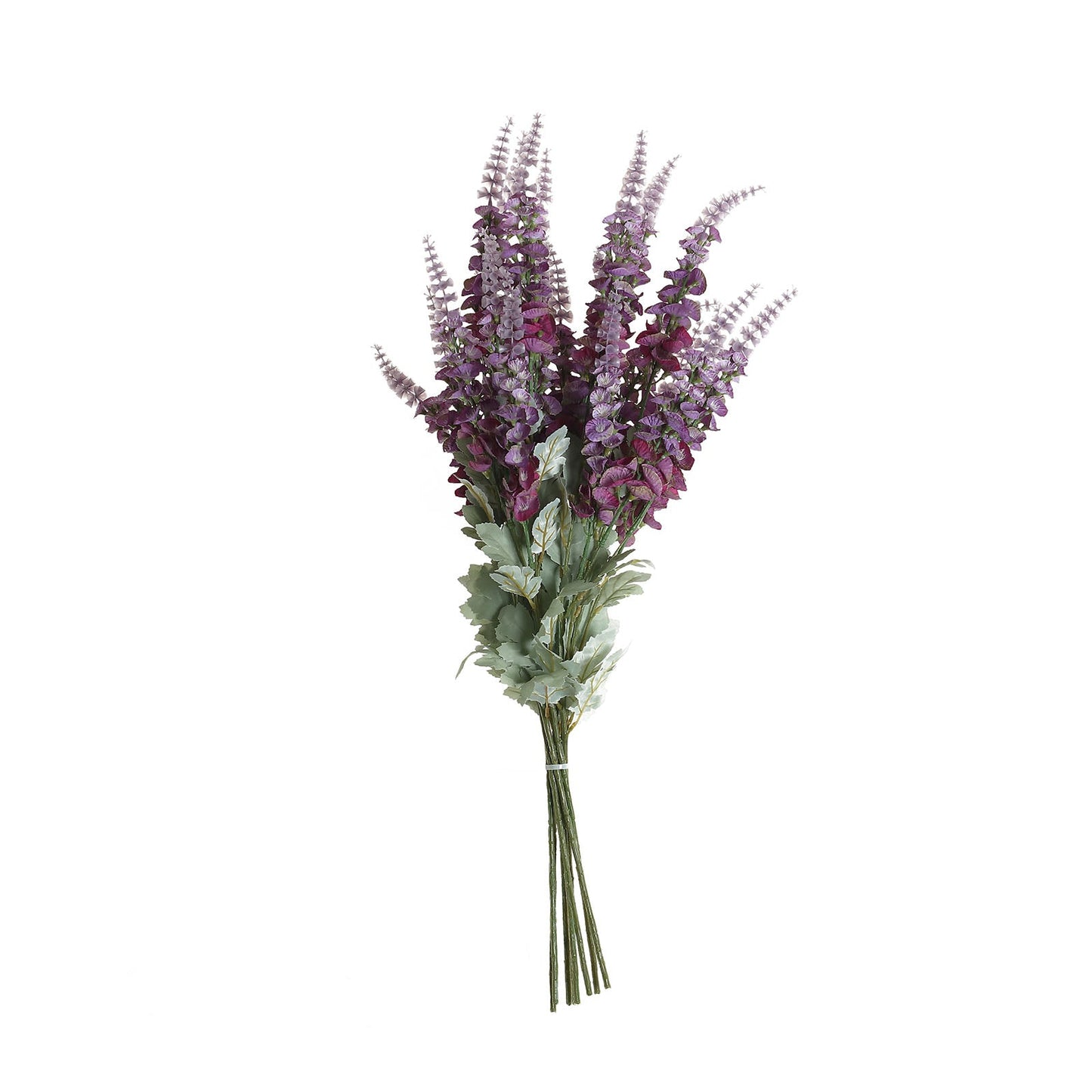 2 Bushes | 34inch Lavender Lilac Artificial Foxglove Orchid Flower Bouquet Stem