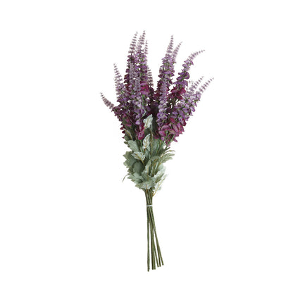 2 Bushes | 34inch Lavender Lilac Artificial Foxglove Orchid Flower Bouquet Stem
