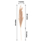 Taupe artificial pampas grass plant sprays, 44-inch faux branches arrangement.