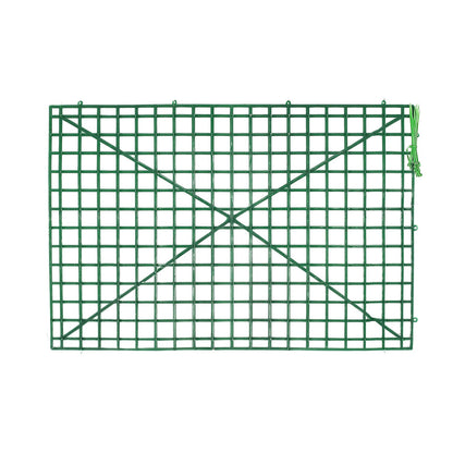10 Pack | 24inch x 16inch Dark Green DIY Plastic Mesh Flower Wall Panel Fences#whtbkgd