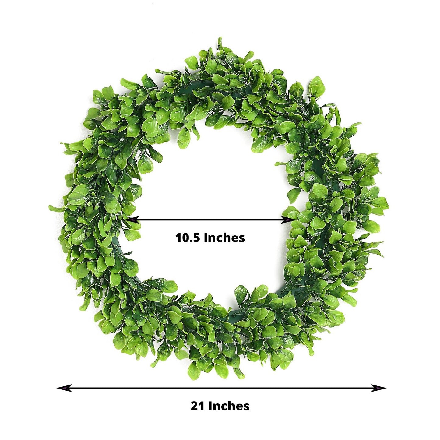 21" Green Artificial Jasmine Leaf Wreath Pack of 2