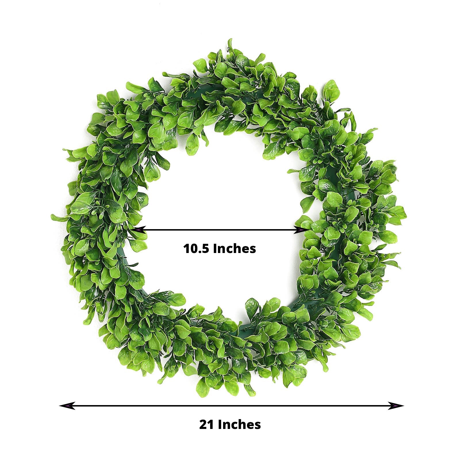 21" Green Artificial Jasmine Leaf Wreath Pack of 2