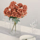 Rose Terracotta Real Touch Silk Flower Bouquet 17 Inch