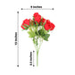 Pack Of 3 Artificial Rose Bud Bouquets in Red
