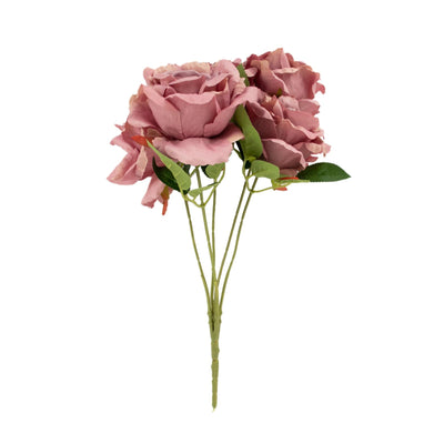 Realistic Elegance of Dusty Rose Jumbo Roses