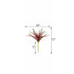 12" artificial aloe succulent plant in shades of green and burgundy.