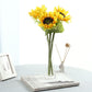 3 Stems | 17inch Yellow Artificial Silk Sunflower Flower Bouquet Branches