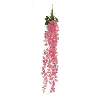 Artificial Silk 42 Inch Pink Hanging Wisteria Flower Garland Vines