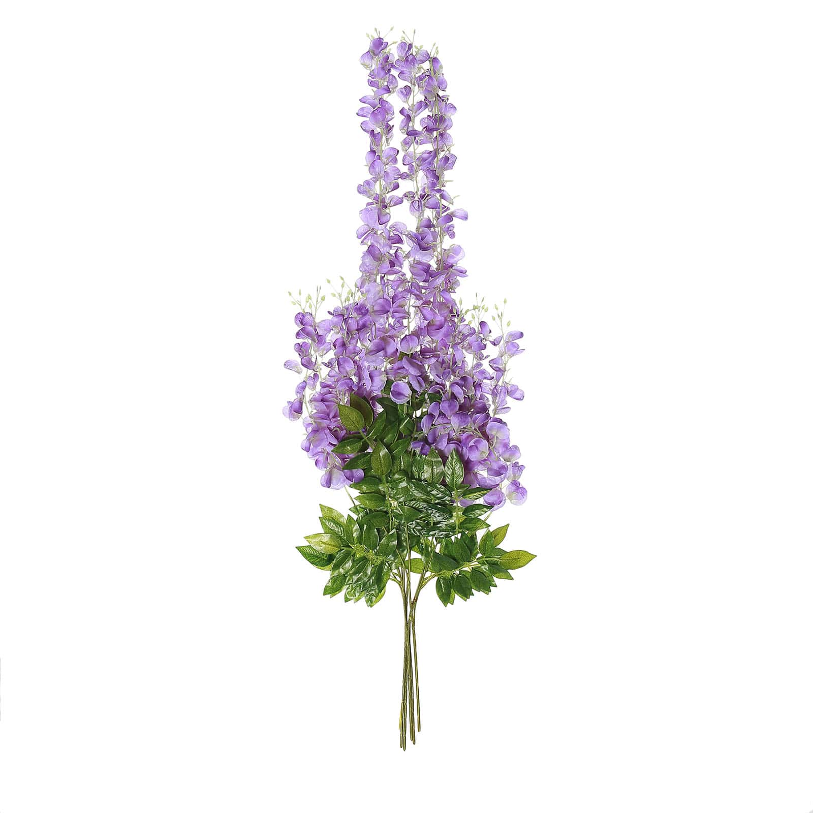 Silk Hanging Wisteria Purple Artificial Flower Garland Vines 44 Inch 5 Pack