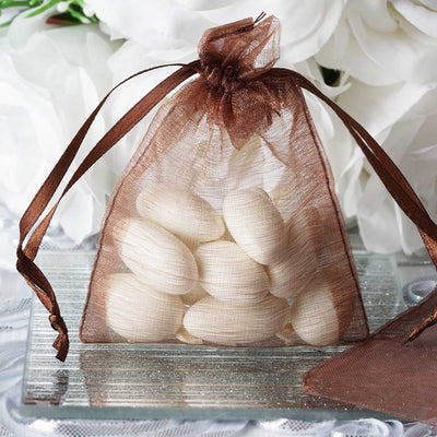 Luxurious Chocolate Organza Fabric