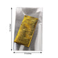 Clear gift bags with gold twist ties, 6"x10" size.