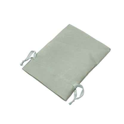 12 Pack | 5x7inch Sage Green Satin Wedding Party Favor Bags, Drawstring Pouch Gift Bags