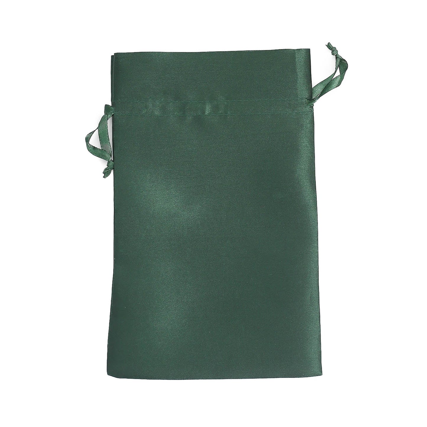12 Pack | 6inch x 9inch Hunter Emerald Green Satin Wedding Party Favor Bag