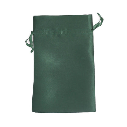 12 Pack | 6inch x 9inch Hunter Emerald Green Satin Wedding Party Favor Bag