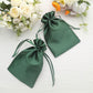 12 Pack | 6inch x 9inch Hunter Emerald Green Satin Wedding Party Favor Bag