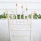 Amber beaded garland chair decor for weddings