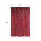Photography Booth Backdrop Curtain 8 Feet x 8 Feet Burgundy Sequin Semi Sheer