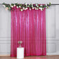 8ftx8ft Fuchsia Sequin Photography Booth Backdrop Semi-Sheer Curtain