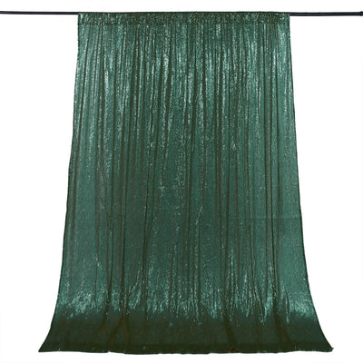 Elevate Your Event with Hunter Emerald Green Sequin Drapes