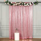 8ftx8ft Pink Sequin Photography Booth Backdrop Semi-Sheer Curtain