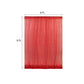 8ftx8ft Red Sequin Photography Booth Backdrop Semi-Sheer Curtain