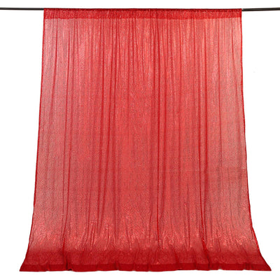 Unmatched Glamour with 8ftx8ft Red Sequin Drapes