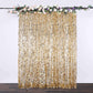 8ftx8ft Gold Big Payette Sequin Event Curtain Drapes, Backdrop Event Panel