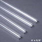 Clear ceiling drape rods and stainless steel hardware kit.