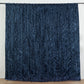 Navy blue 3D leaf petal taffeta event curtain drapes backdrop panel.