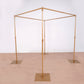 10ft | 4 Post Gold Metal DIY Photography Backdrop Stand, Wedding Arch Canopy Tent